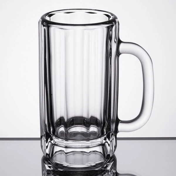 Libbey 5020 16 Oz. Paneled Beer Mug - 12/Case 4 Libbey 5020 16 Oz. Paneled Beer Mug - 12/Case - Image 2