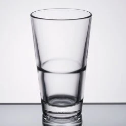 Libbey Restaurant Basics 14 Oz. Customizable Rim Tempered Stackable Mixing Glass - 24/Case -Wasserstrom store 1029513