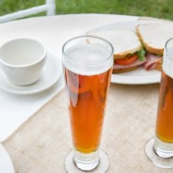 Libbey 3828 Catalina 12 Oz. Customizable Footed Pilsner Glass - 24/Case -Wasserstrom store 1358287