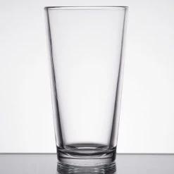 Libbey Restaurant Basics 16 Oz. Customizable Rim Tempered Tall Mixing Glass / Pint Glass - 24/Case -Wasserstrom store 1387858