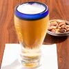 Libbey 92312 Aruba 12 Oz. Customizable Pilsner Glass With Cobalt Blue Rim - 12/Case -Wasserstrom store 1392262