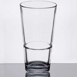 Libbey Restaurant Basics 17.25 Oz. Customizable Rim Tempered Stackable Mixing Glass - 24/Case -Wasserstrom store 1496862