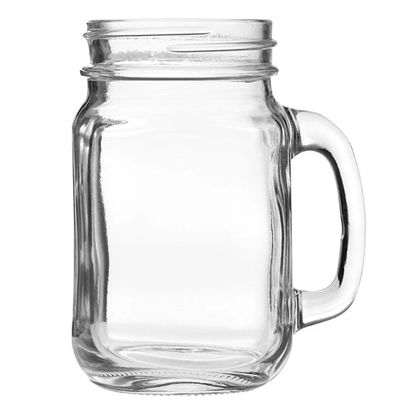 Arcoroc FK203 16.5 Oz. Customizable Drinking Jar / Mason Jar With Handle By Arc Cardinal - 12/Case 4 Arcoroc FK203 16.5 Oz. Customizable Drinking Jar / Mason Jar With Handle By Arc Cardinal - 12/Case - Image 2