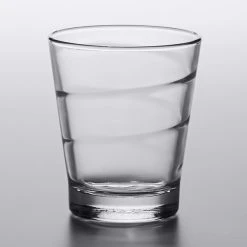 Duralex 1070AB06 Spirale 10.625 Oz. Stackable Glass Tumbler - 6/Pack -Wasserstrom store 2066427