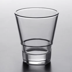 Acopa Select 7 Oz. Flared Stackable Rocks / Old Fashioned Glass - 12/Case -Wasserstrom store 2108980