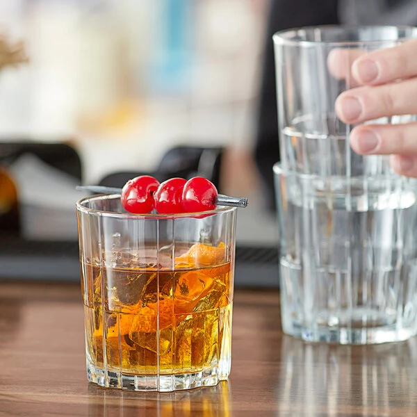 Duralex 1082AB06 Jazz 9.125 Oz. Stackable Rocks / Old Fashioned Glass - 48/Case 3 Duralex 1082AB06 Jazz 9.125 Oz. Stackable Rocks / Old Fashioned Glass - 48/Case