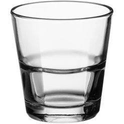 Anchor Hocking 90253 Clarisse 12 Oz. Stackable Rocks / Double Old Fashioned Glass - 24/Case -Wasserstrom store 2317314