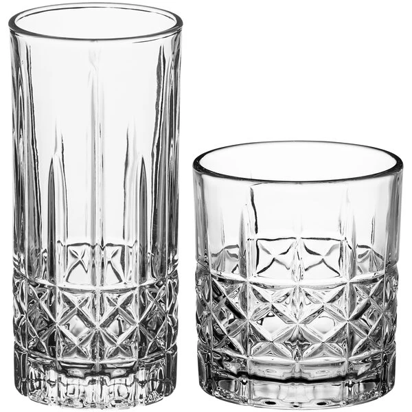 Acopa Evora Rocks / Old Fashioned And Highball Glass Set - 24/Set 4 Acopa Evora Rocks / Old Fashioned And Highball Glass Set - 24/Set - Image 2