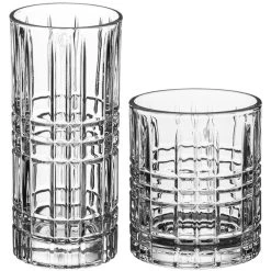 Acopa Madras Rocks / Old Fashioned And Highball Glass Set - 24/Set -Wasserstrom store 2441904