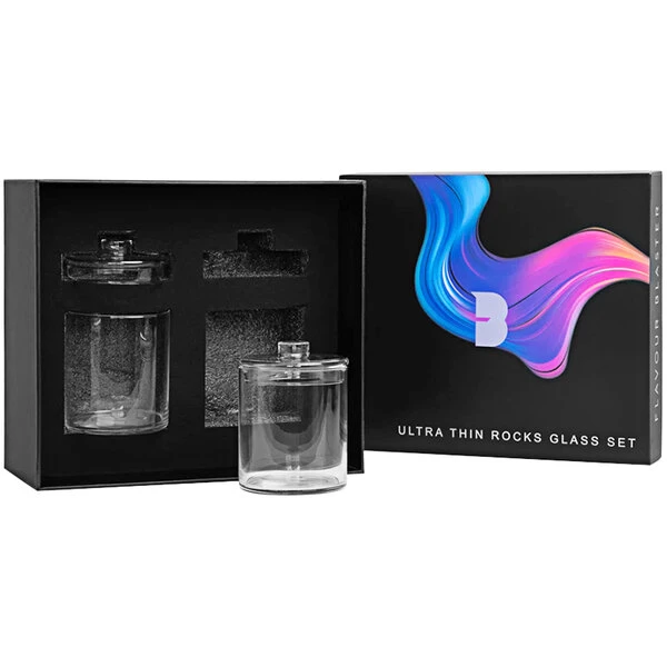 Flavour Blaster Ultra-Thin Rocks Glass With Lid - 2/Pack 3 Flavour Blaster Ultra-Thin Rocks Glass With Lid - 2/Pack