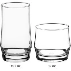 Acopa Saloon Rocks / Old Fashioned And Beverage Glass Set - 24/Set -Wasserstrom store 2478021
