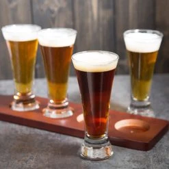 Libbey 1241HT Flare 4.75 Oz. Pilsner Beer Tasting Glass - 4/Pack -Wasserstrom store 691909