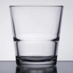 Libbey 15766 Restaurant Basics 9 Oz. Customizable Stackable Rocks / Old Fashioned Glass - 24/Case -Wasserstrom store 941595